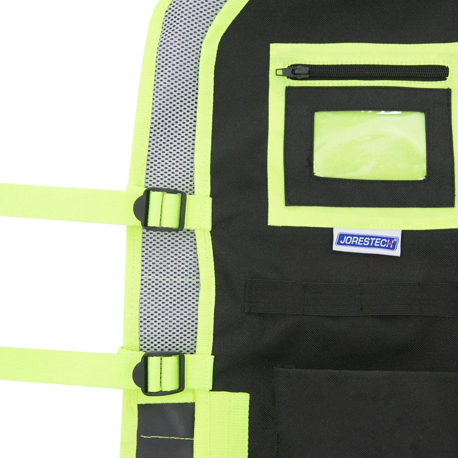 JORESTECH High Visibility Tool Vest with reflective strips (Green)