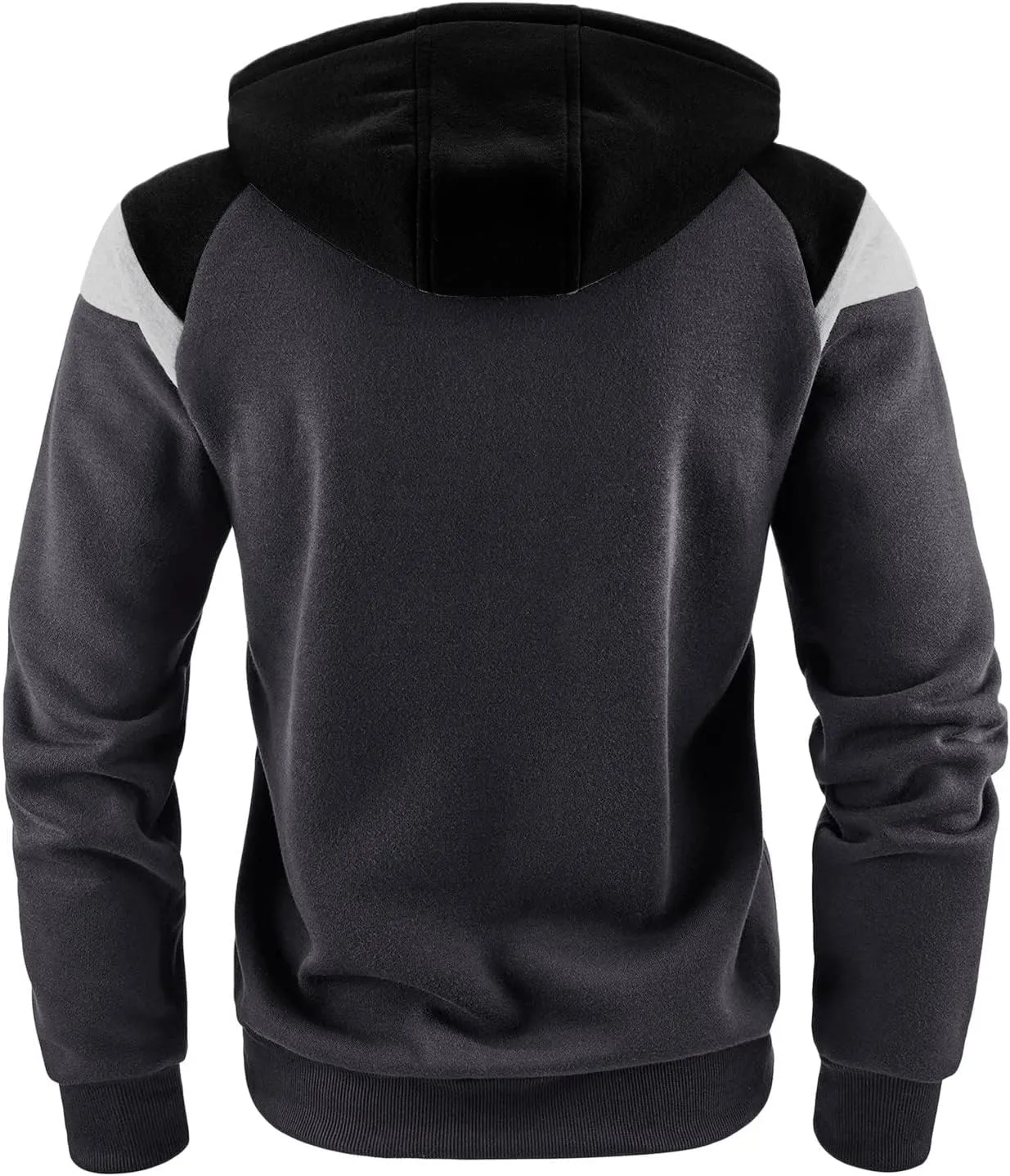 LCMTWX Men Hoodies And Winter Fashion Coats Jacket Casual Stitching Hooded Zipper Sweater Coat Men's Hooded Fleece
