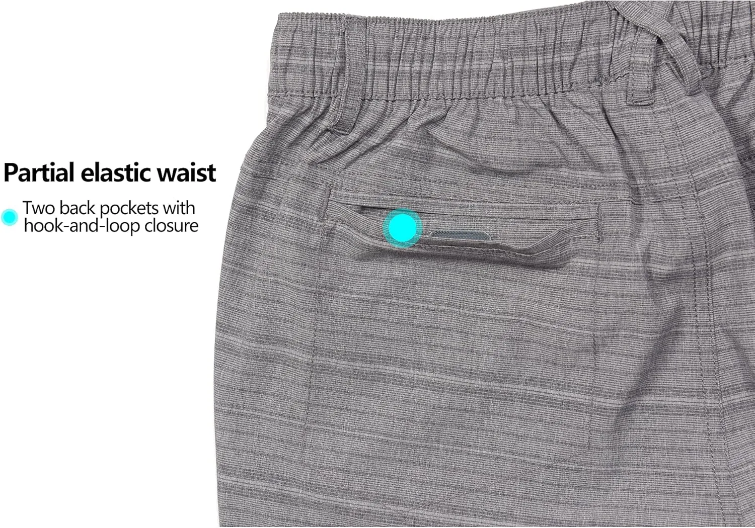 Little Donkey Andy Mens 12 Inch Bermuda Shorts, UPF 50 Stretch Golf Shorts for Casual