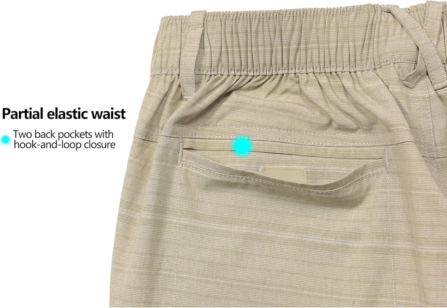 Little Donkey Andy Mens 12 Inch Bermuda Shorts, UPF 50 Stretch Golf Shorts for Casual