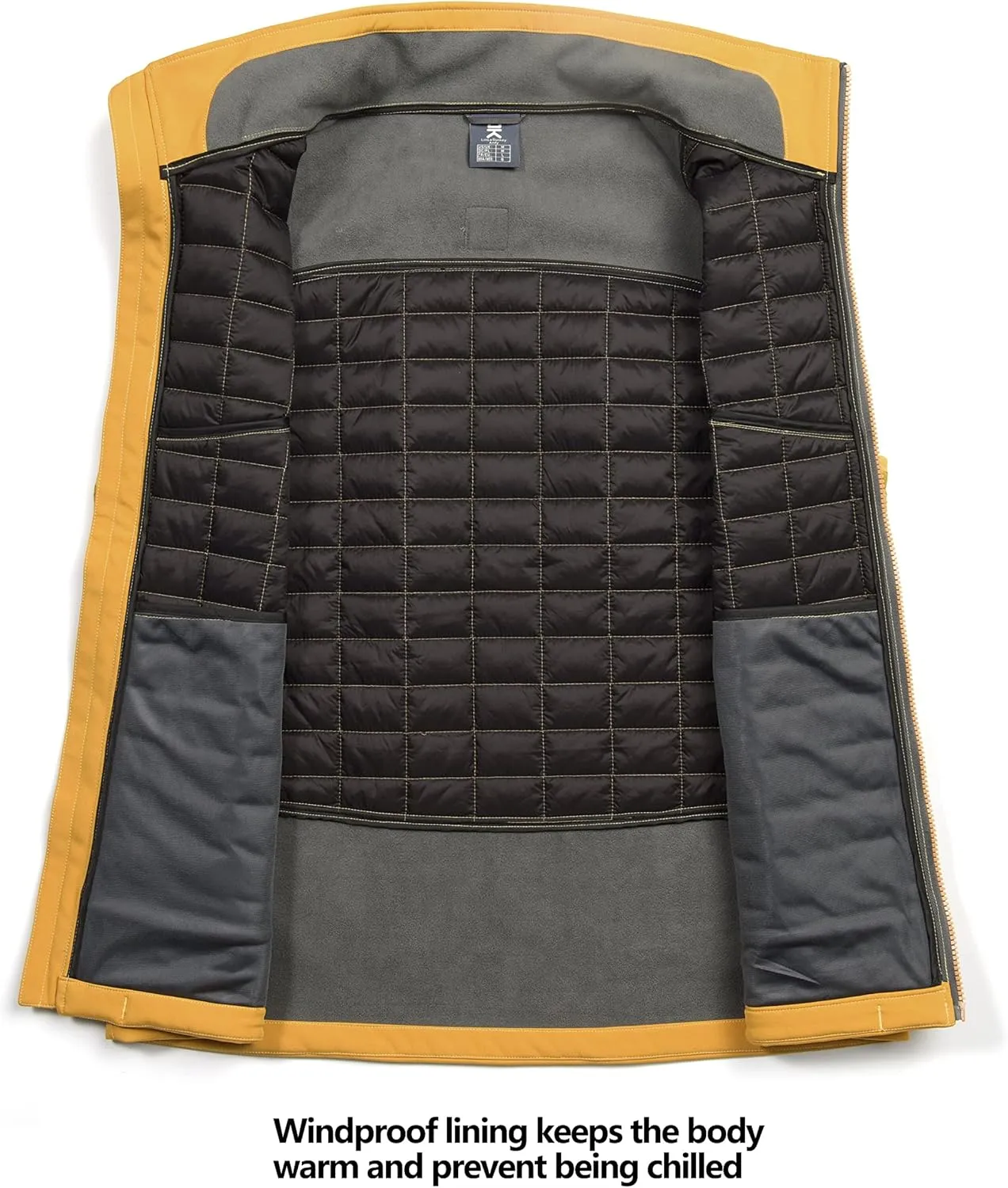 Little Donkey Andy Mens Lightweight Puffer Vest, Warm Outdoor Sleeveless Jacket for Hiking Travel Running