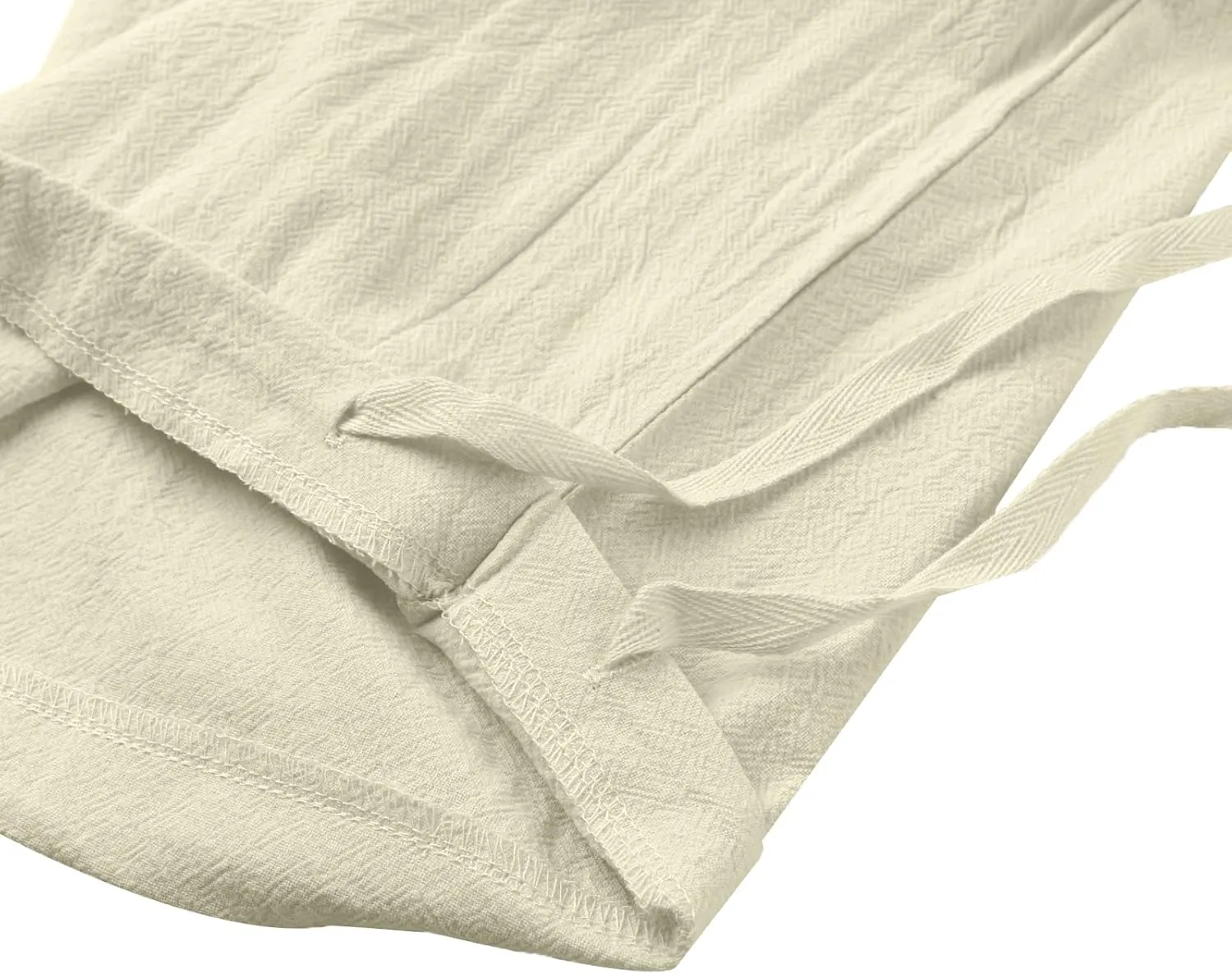 LVCBL Mens Linen Shorts Men Casual Capri Pant Summer Beach Yoga Shorts with Pockets