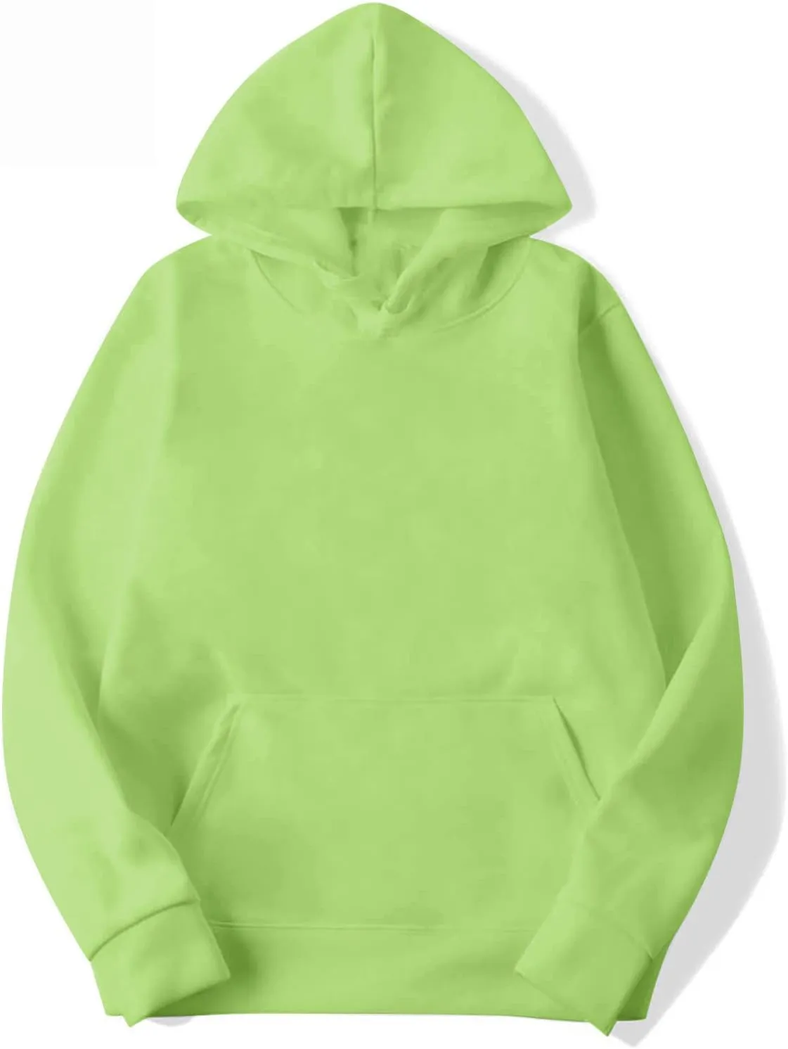 Men's 2 Piece Sweatsuit Set Long Sleeve Solid Sweatshirts Drawstring Jogger Sweatshirt and Sweatpants Suit