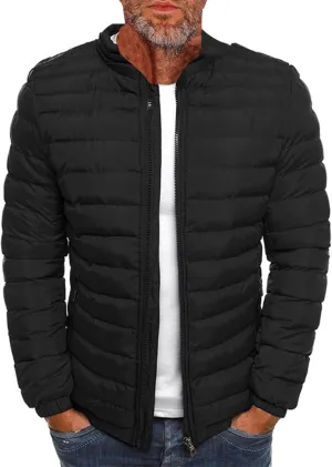 Men'S Down Jackets & Coats Zip Up Puffer Jacket Winter Lightweight Heated Sports Oversized Coats