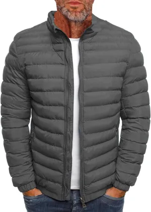 Men'S Down Jackets & Coats Zip Up Puffer Jacket Winter Lightweight Heated Sports Oversized Coats