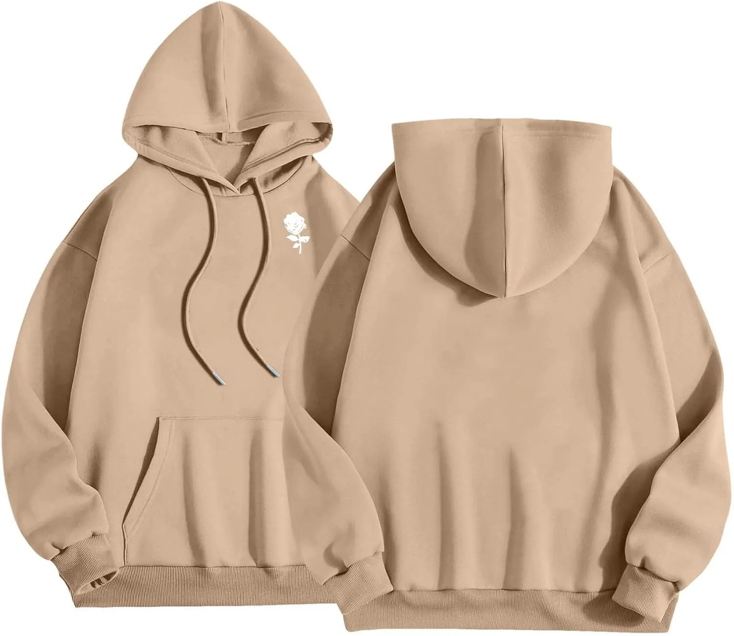 Men's Fashion Loose Sweatshirt Graphic Hoodies for Men Pullover Sweatshirt 2024 Long Sleeve Drawstring Casual Hooded