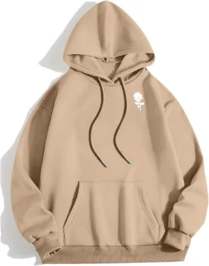 Men's Fashion Loose Sweatshirt Graphic Hoodies for Men Pullover Sweatshirt 2024 Long Sleeve Drawstring Casual Hooded