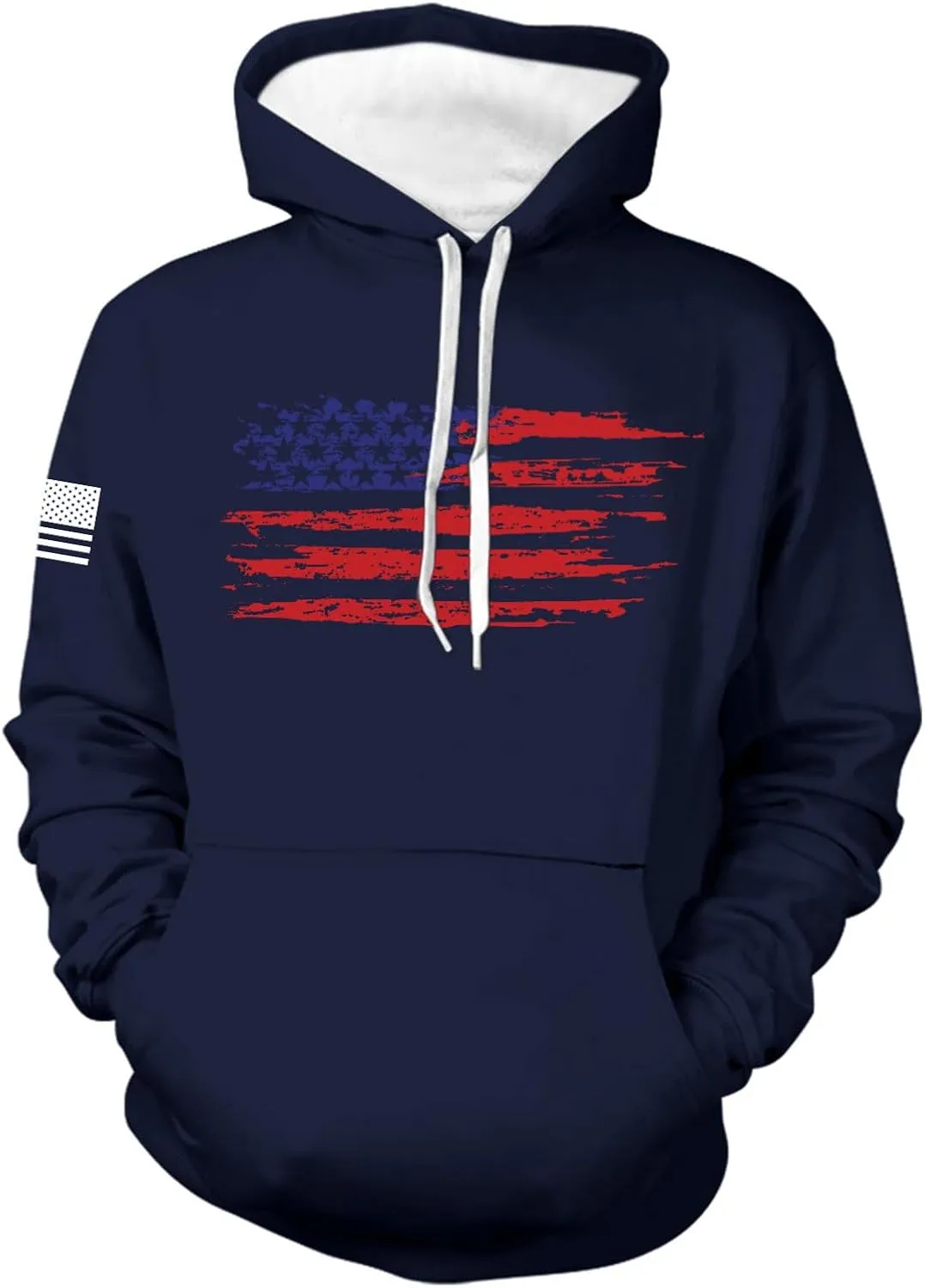 Mens Hoodies Sweatshirt For Fashion Padded Pockets Long Sleeve Graphic Casual Prints Drawstring Hoodies