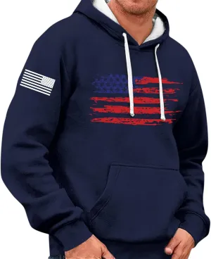Mens Hoodies Sweatshirt For Fashion Padded Pockets Long Sleeve Graphic Casual Prints Drawstring Hoodies