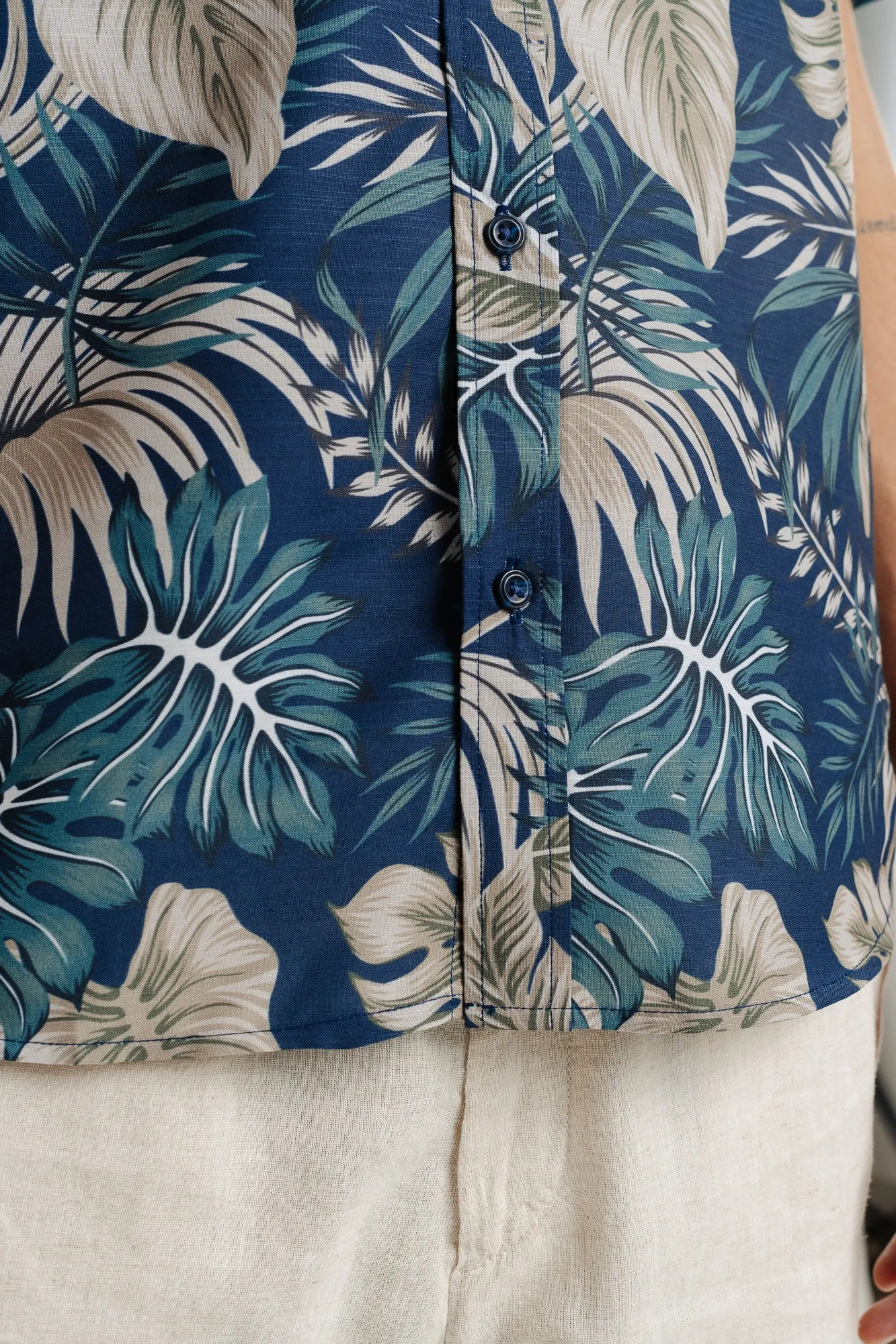 Men's Leaves Print Shirt