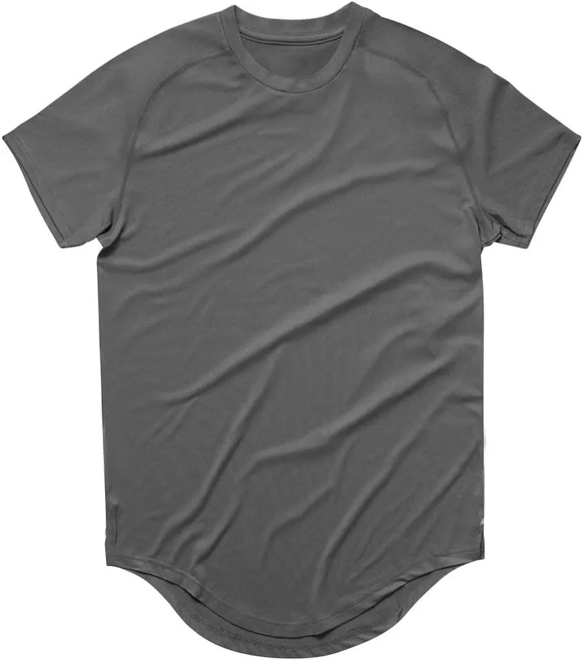 Mens Lightweight Mesh Quick-Dry Workout Short Sleeve T-Shirts Established Casual Tee