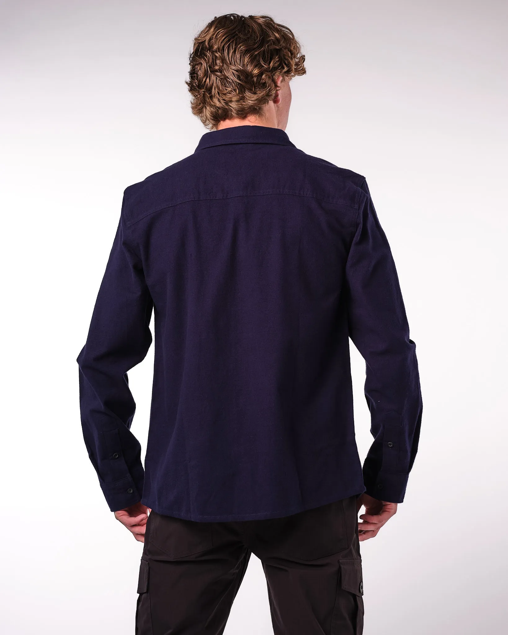 Men's L/S Flannel button Up