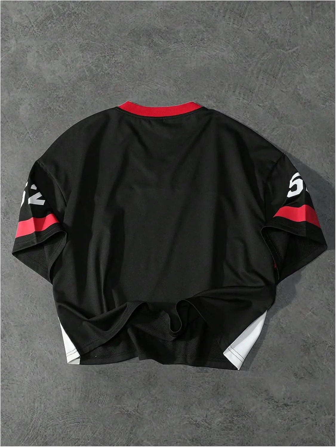 Men's Number Graphic Jersey Shirts Y2K Graphic Short Sleeve Streetwear Tee Shirt Top