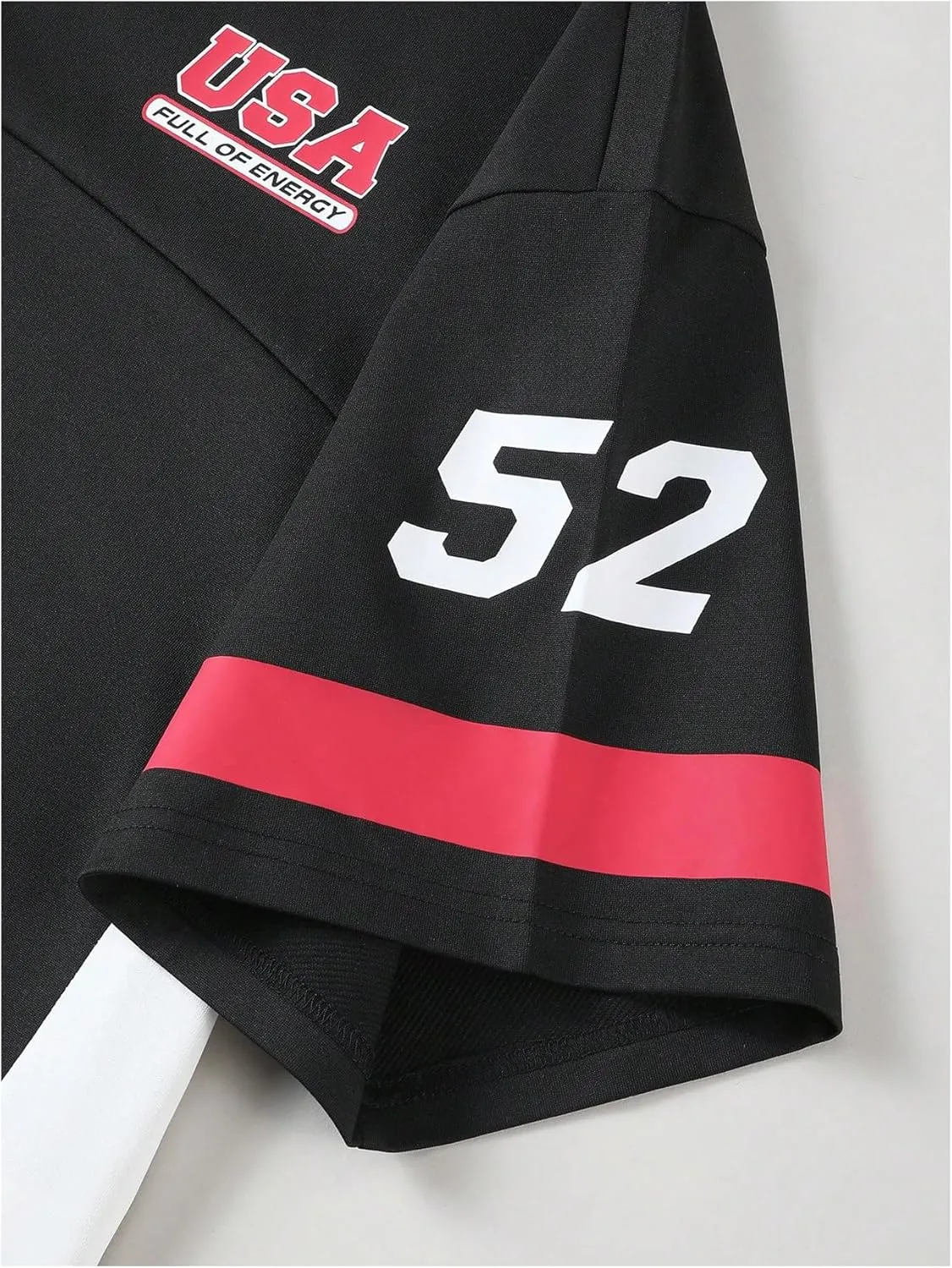 Men's Number Graphic Jersey Shirts Y2K Graphic Short Sleeve Streetwear Tee Shirt Top