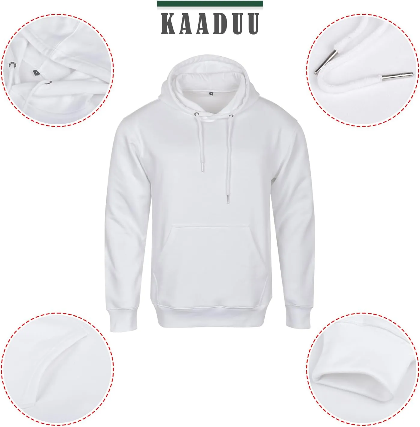 Men's Plain Hoodie Ultimate Sweatshirt, Heavyweight Fleece Hoodie, Cotton Sweatshirt Plain Hoodie for Men