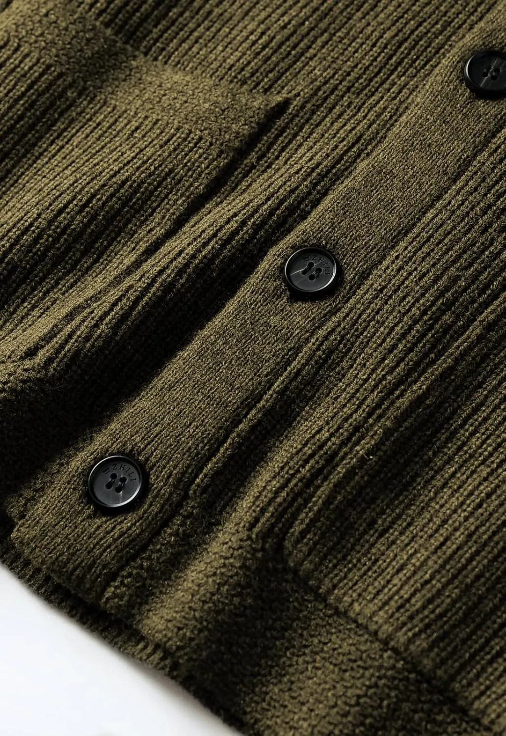 Men's Shawl Collar Cardigan Sweater Button Slim fit Wired Knitted Merino Wool Sweater