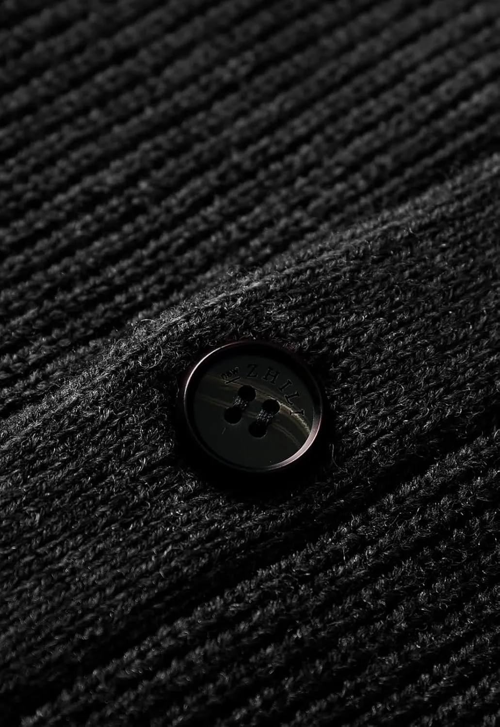 Men's Shawl Collar Cardigan Sweater Button Slim fit Wired Knitted Merino Wool Sweater