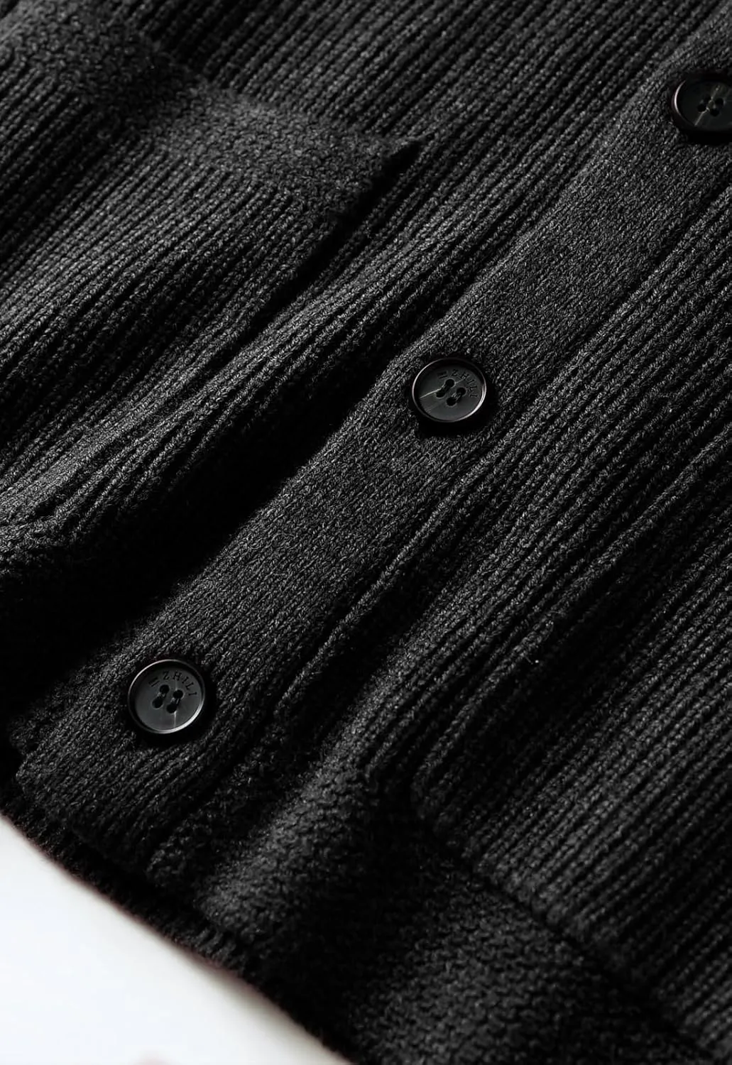Men's Shawl Collar Cardigan Sweater Button Slim fit Wired Knitted Merino Wool Sweater