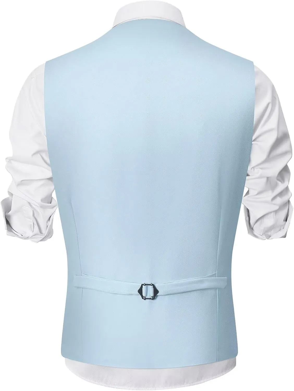 Mens Suit Vest, Business Formal Dress Vest for Men Solid Slim Fit Waistcoat, S-3XL
