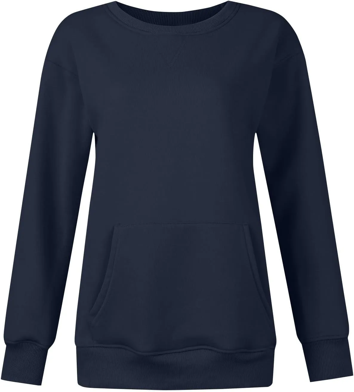 midelxp Crewneck Sweatshirts for Women Cute Long Sleeve Fleece Pullover Tops Casual Loose Fit Y2k Hoodie Fall Clothes 2024