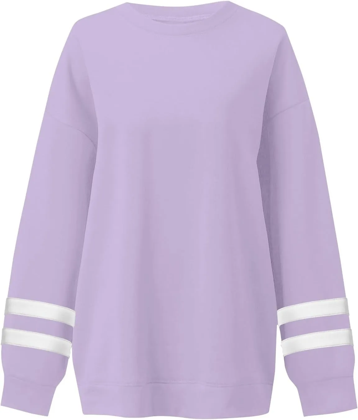 midelxp Womens Plus Size Sweatshirts Color Block Oversized Crewneck Sweatshirts Winter Warm Fleece Pullover Cute Fall Outfits