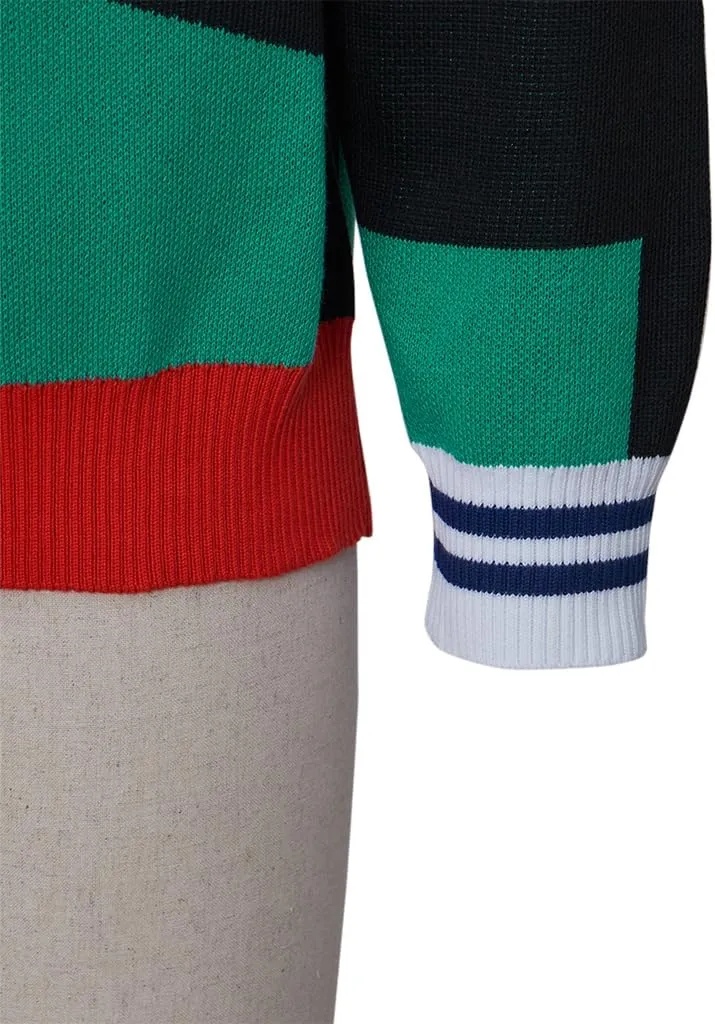Midoriya Izuku Cardigan Knitted Sweater for My Hero Katsuki Cosplay Costume Jacket Sweater