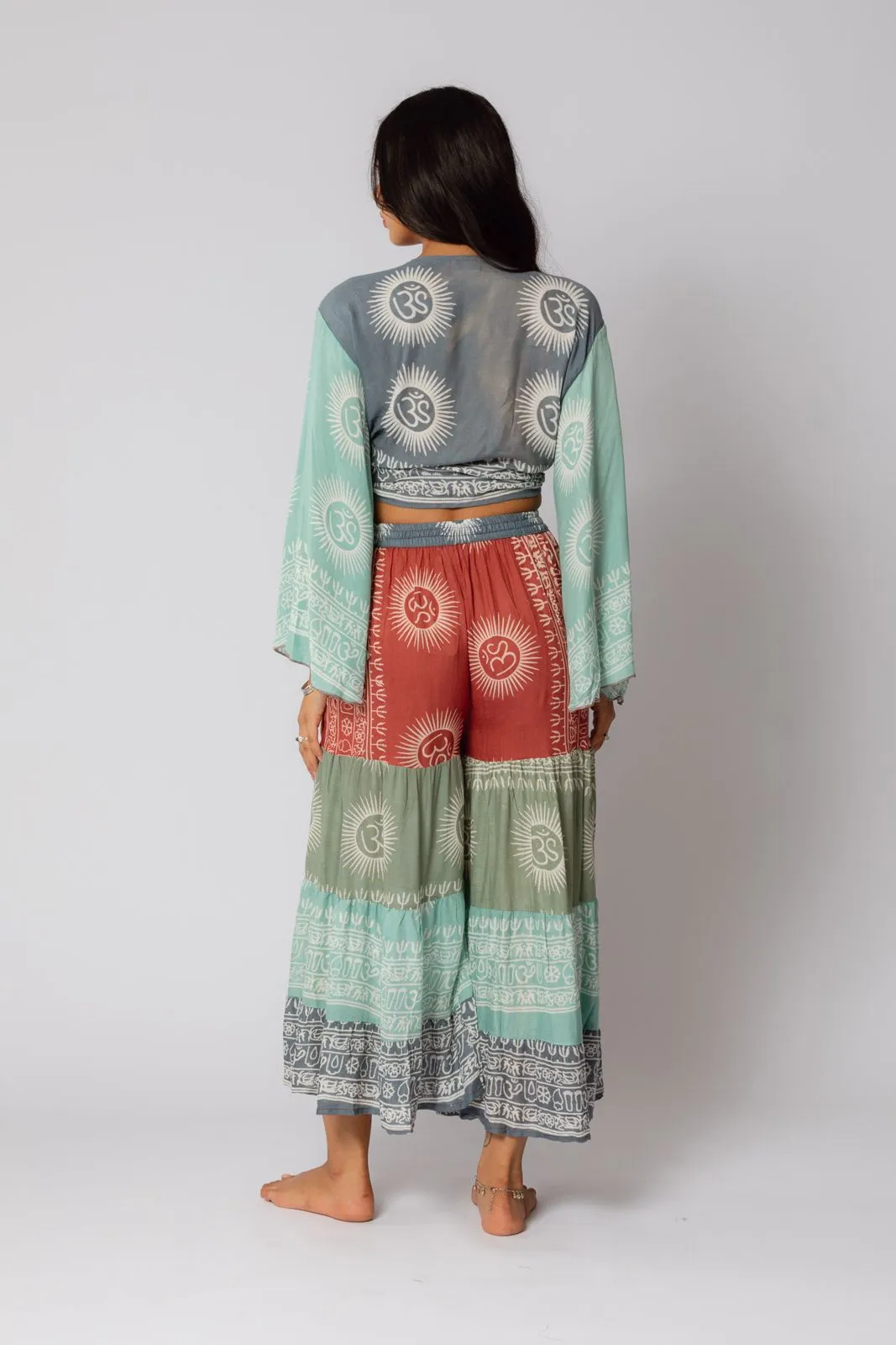 Mixed Patch Pants