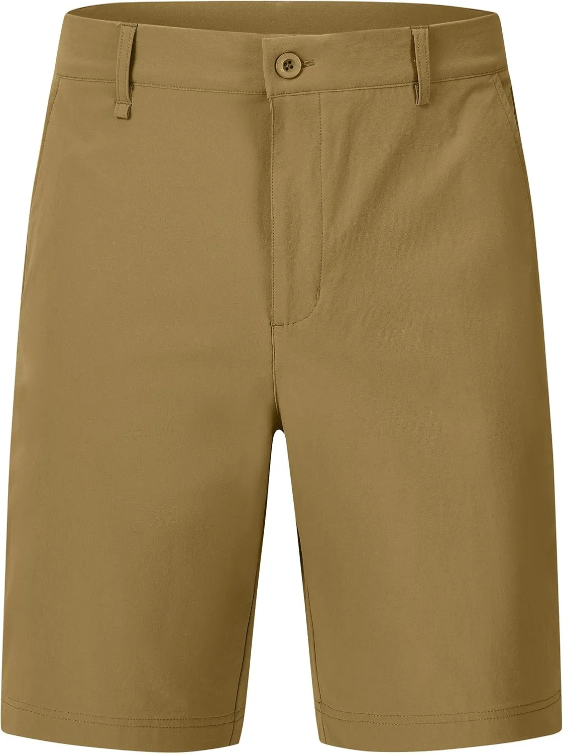 MoFiz Men's Athletic Shorts Slim Stretch 9" Golf Shorts Lightweight Hiking Summer Shorts Active Waistband