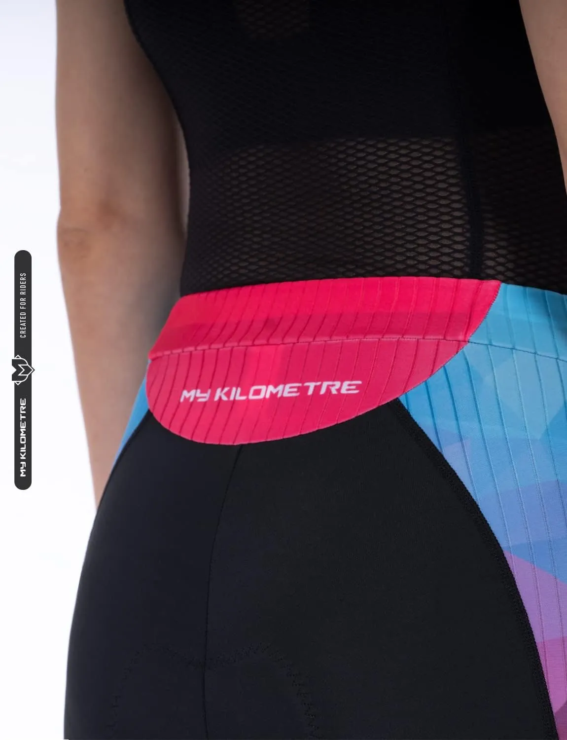 MY KILOMETRE Womens Triathlon Shorts 8 Inseam Tri Shorts with Side Pockets Adjustable Drawstring