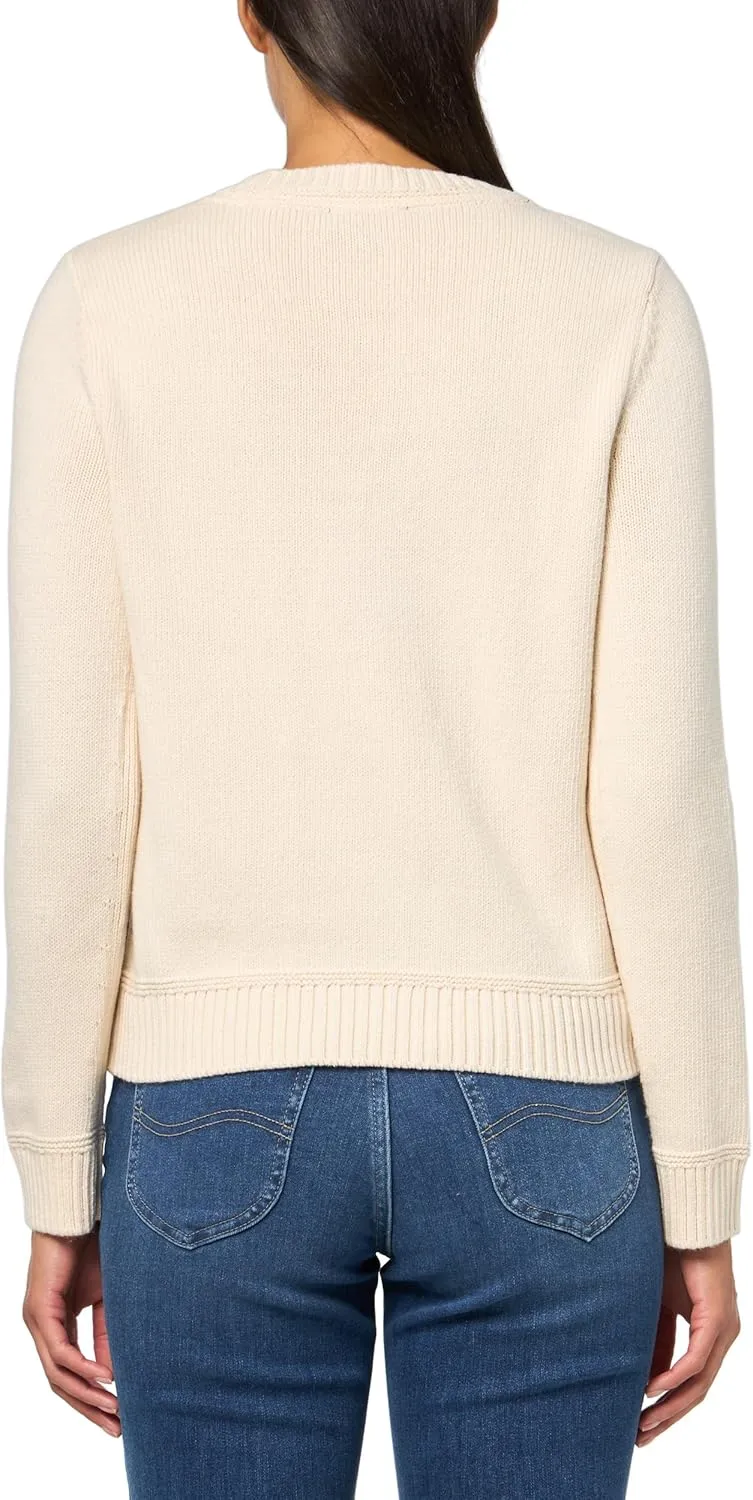 Nautica Women's Long Sleeve Anchor Crewneck Sweater