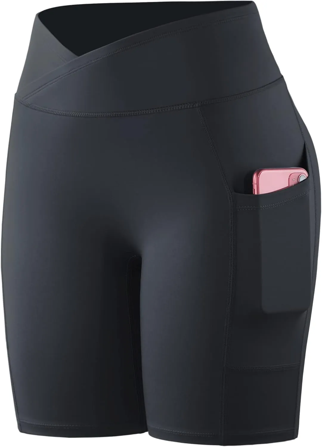 NELEUS Women's 3 Pack Biker Shorts High Waist Running Yoga Shorts with Pockets