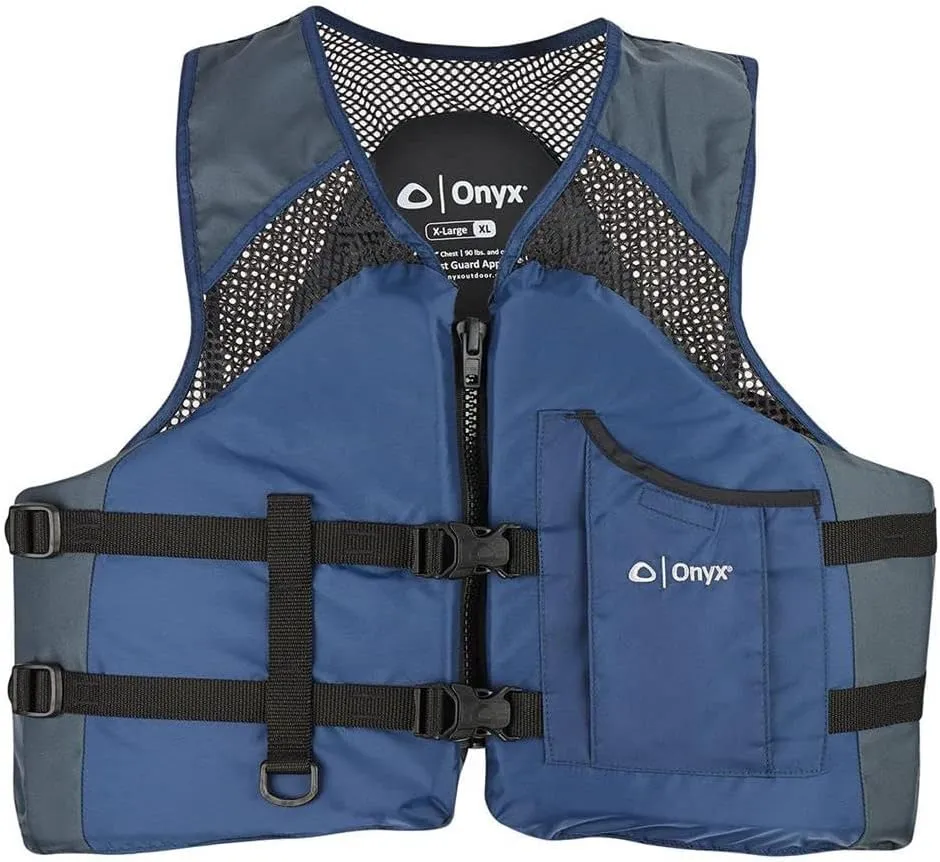 ONYX Mesh Classic Sport USCG Approved Life Jacket for Boating, Fishing, Hunting