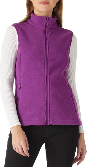 Outdoor Ventures Women's Polar Fleece Zip Vest Outerwear with Pockets,Warm Sleeveless Coat Vest for Fall & Winter