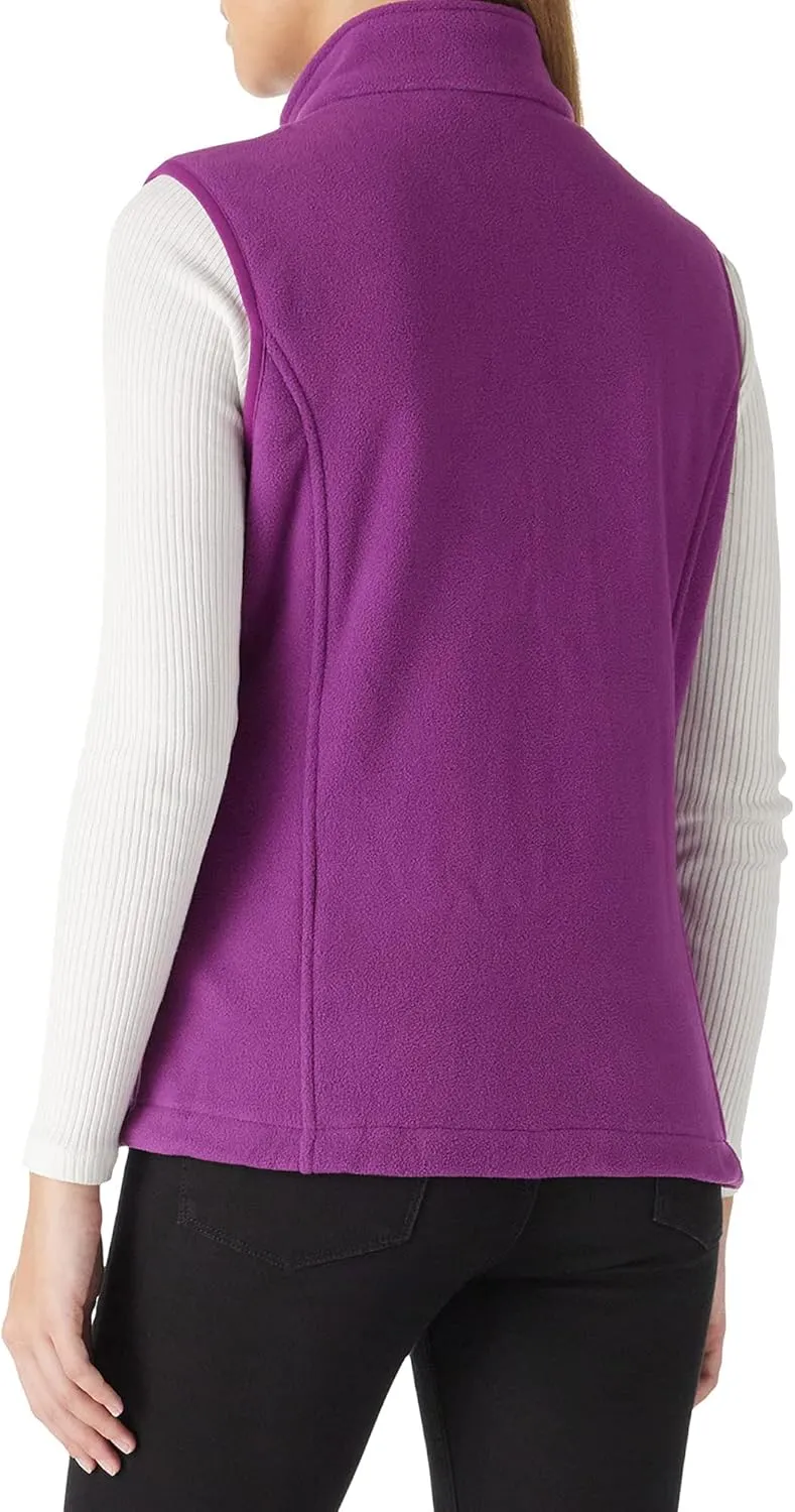 Outdoor Ventures Women's Polar Fleece Zip Vest Outerwear with Pockets,Warm Sleeveless Coat Vest for Fall & Winter