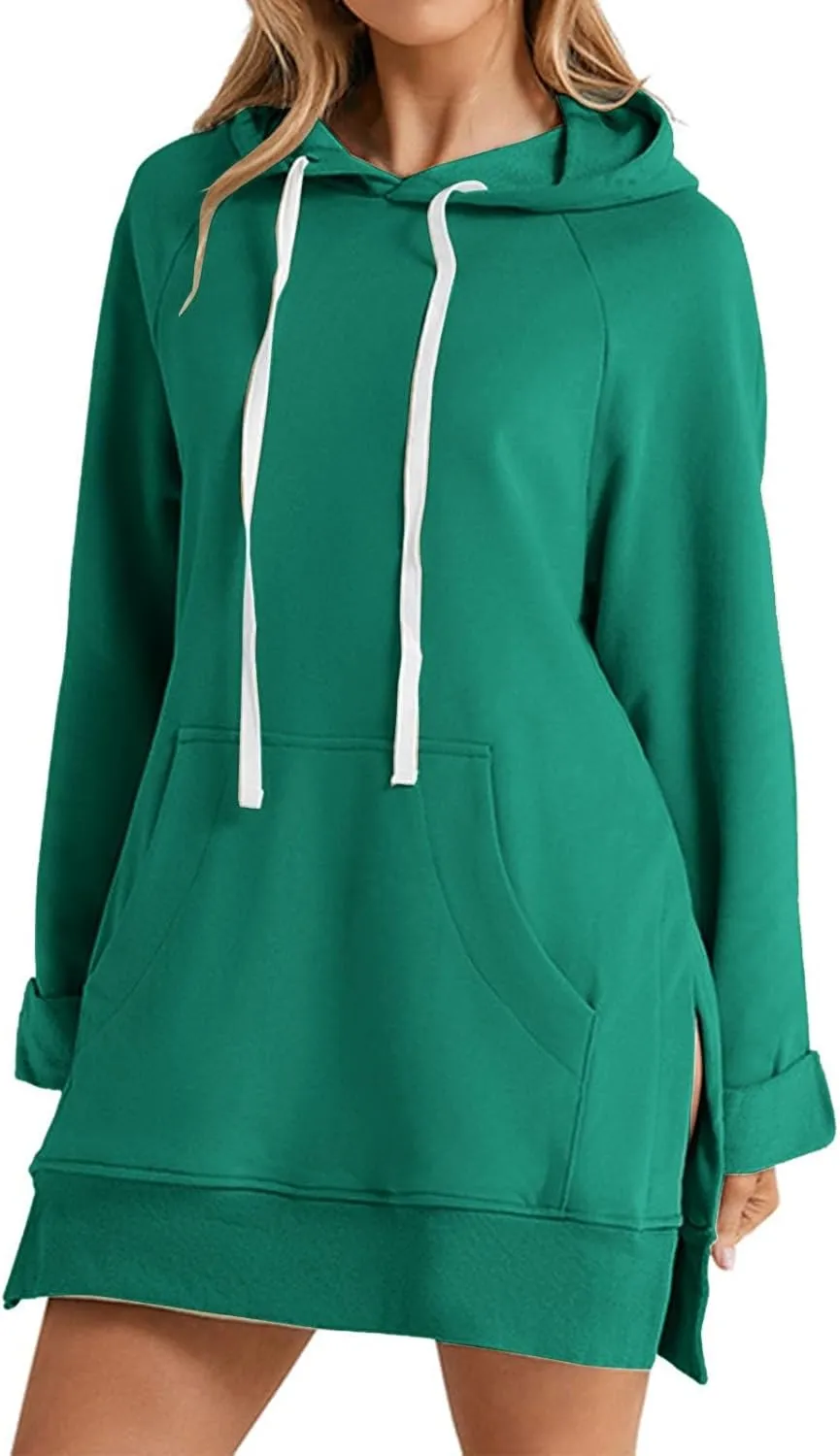 Oversized Hoodie Dress for Womens Hoodies Pullover Long Sleeve Hoodies with Pocket 2024 Fall Trendy Clothe