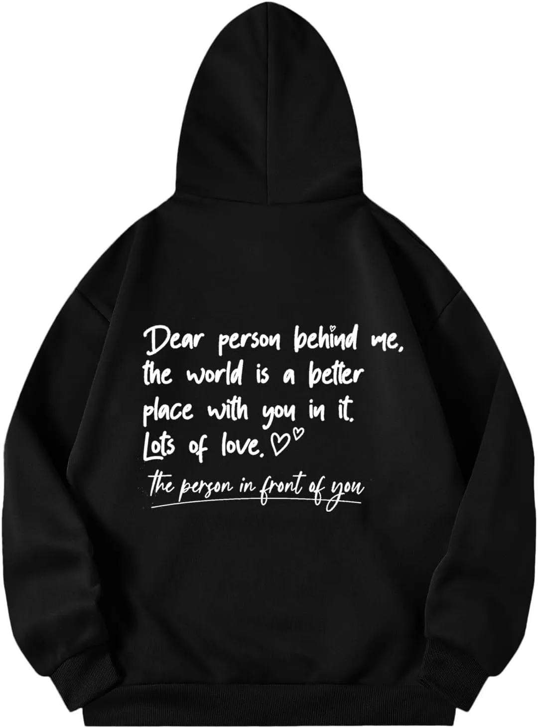 Oversized Hoodies for Women Fleece Casual Long Sleeve Letter Graphic Print Hoodie Sweatshirts Drawstring Pullover Pocket
