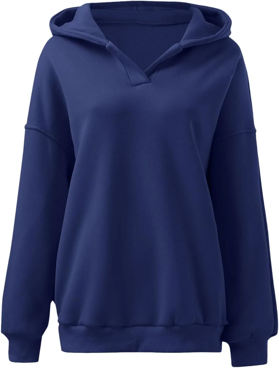 Oversized Hoodies Hoodies For Women Comfort Sweatshirt Fall Long Sleeve Fleece Lined Hoodies V Neck Oversized