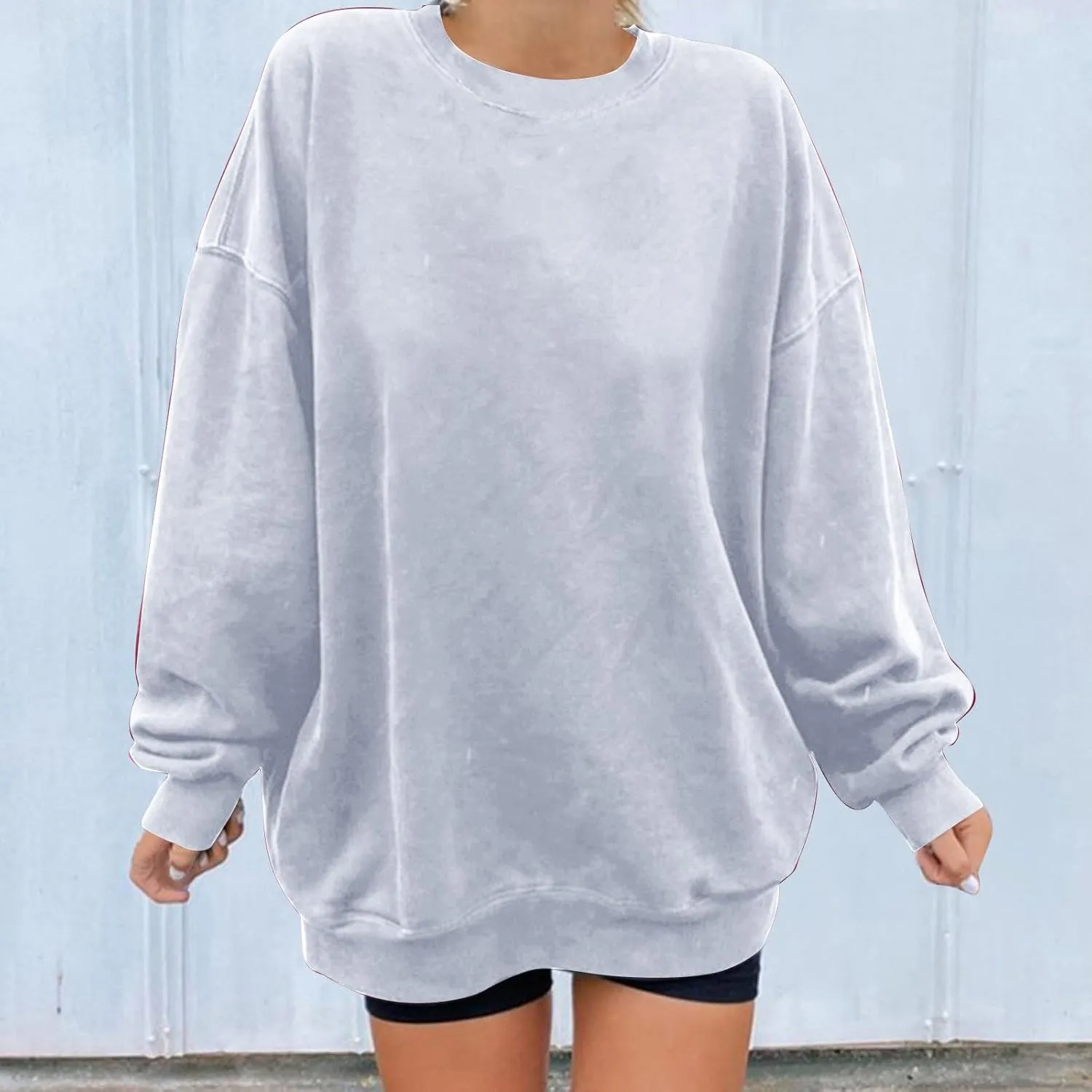 Oversized Long Sleeve Crewneck Sweatshirts For Teen Girls Fall Fashion Womens Pullover Tops Casual Loose y2k Clothes