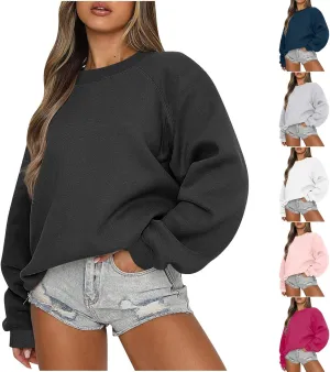 Oversized Sweatshirt For Women Casual Long Sleeve Crewneck Pullover Tops Cute Fall Fashion y2k Clothes Teen Girls