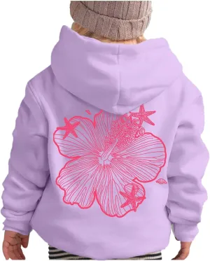 Palm Puff Hoodie for Kids Letter Graphic Hoodie Cute Preppy Sweatshirt Teen Girls Long Sleeve Tops with Pockets