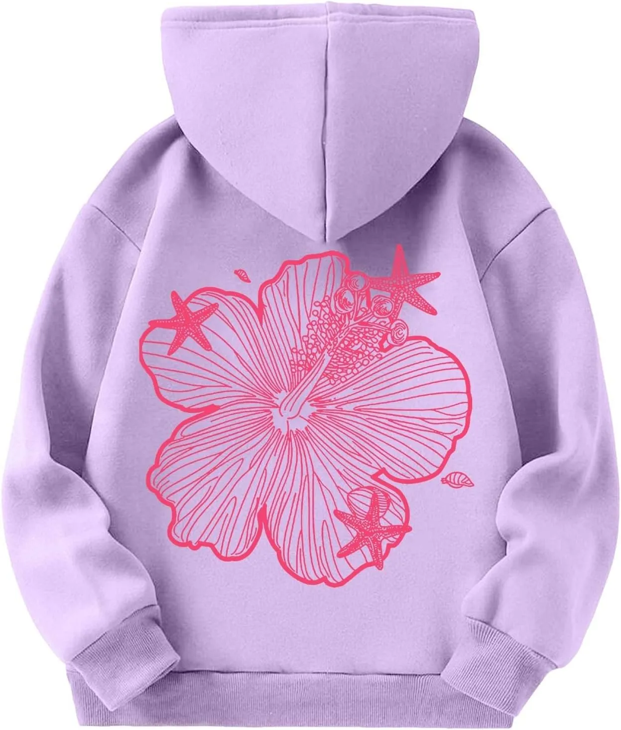 Palm Puff Hoodie for Kids Letter Graphic Hoodie Cute Preppy Sweatshirt Teen Girls Long Sleeve Tops with Pockets