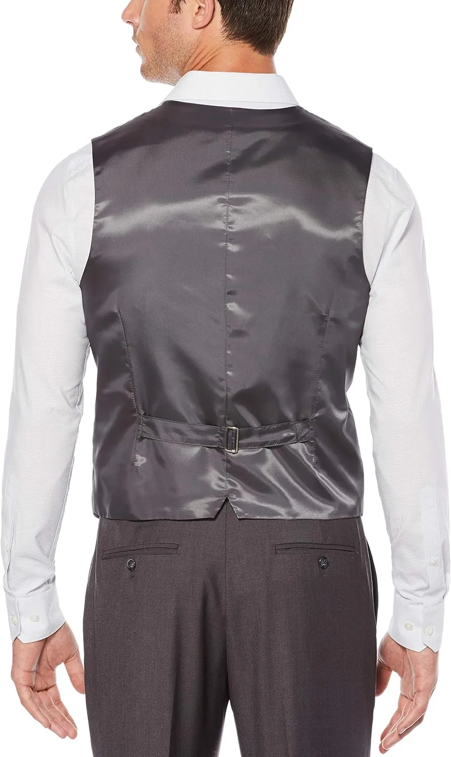 Perry Ellis mens Solid Stretch Suit Vest