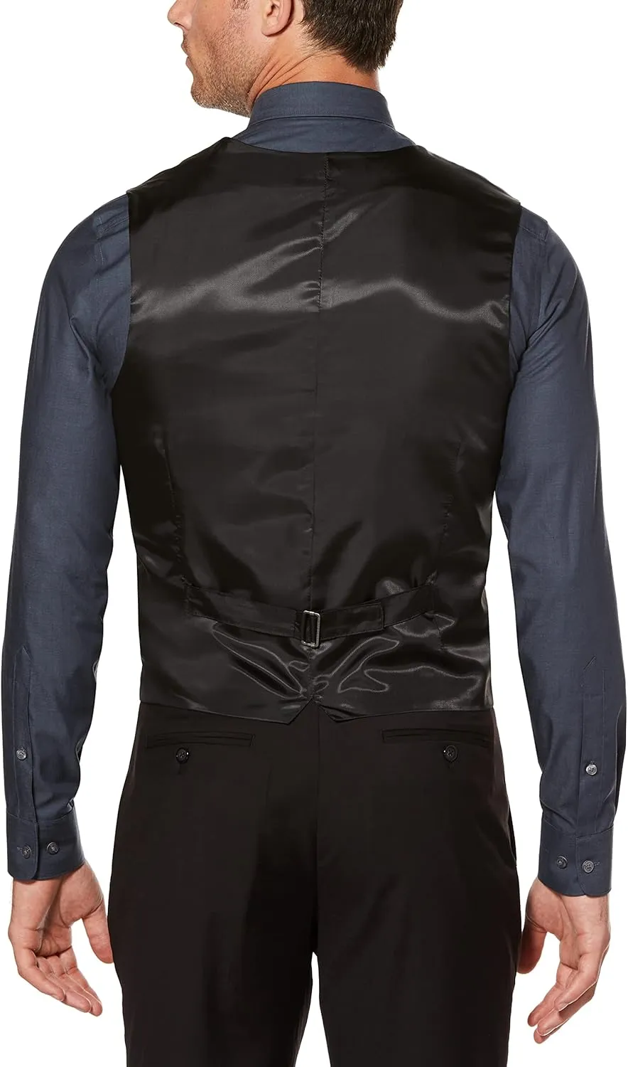 Perry Ellis mens Solid Stretch Suit Vest