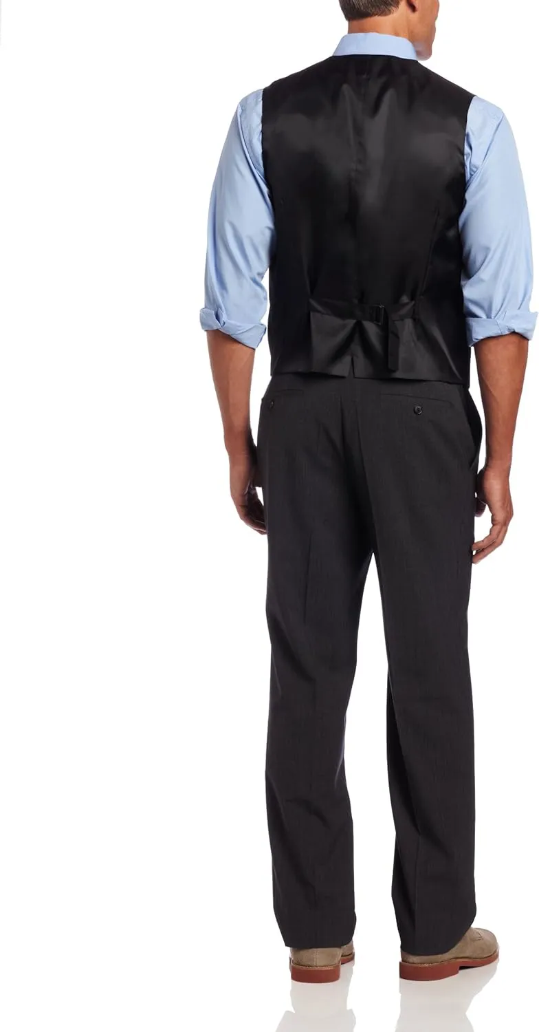 Perry Ellis mens Solid Stretch Suit Vest