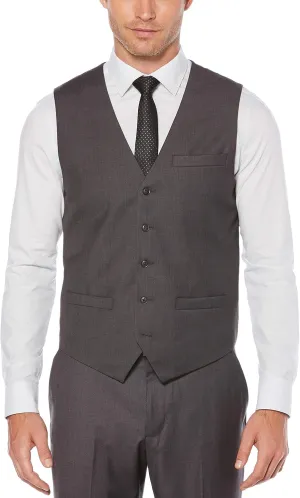 Perry Ellis mens Solid Stretch Suit Vest