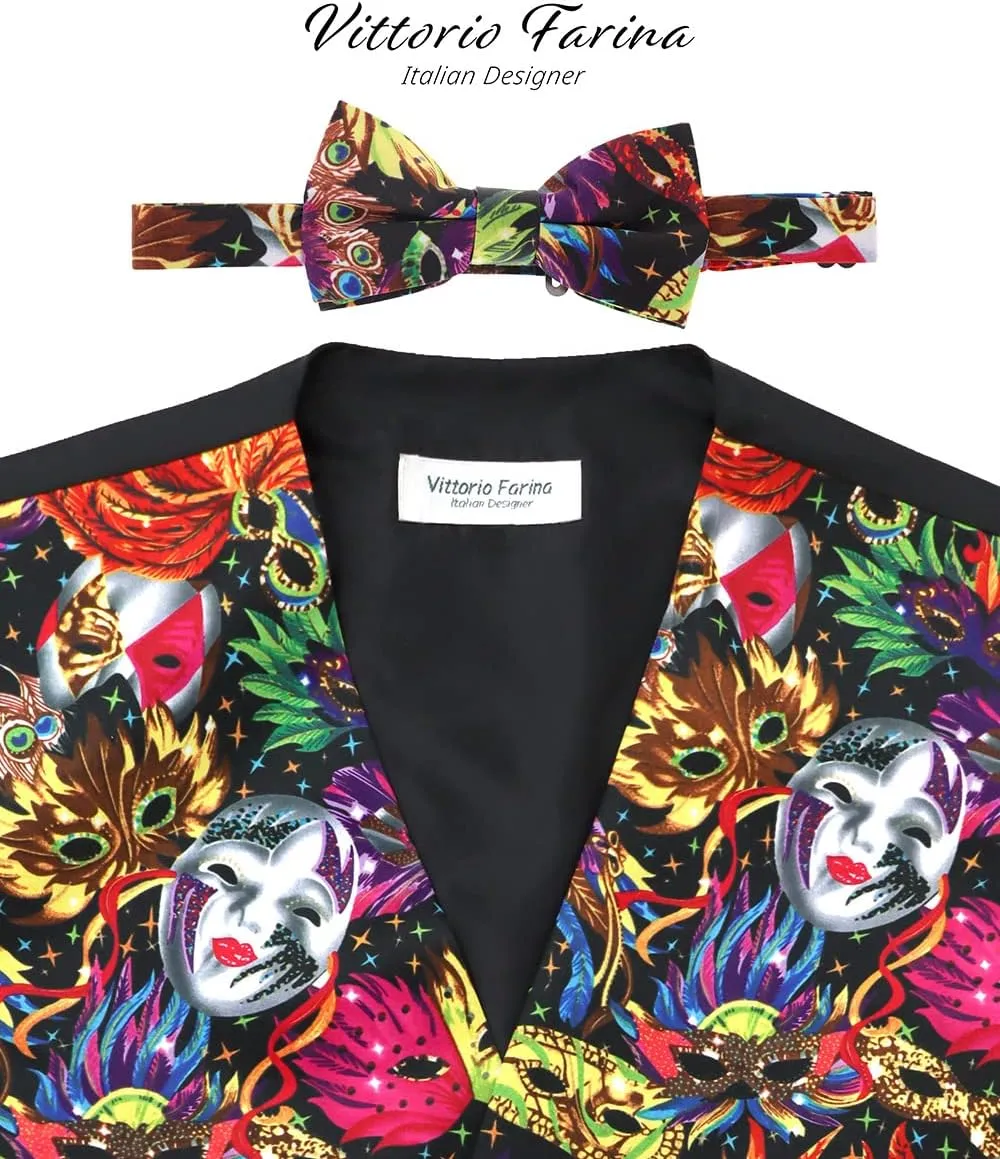 Premium Celebration Suit Vest for Men 2PC Set - Vest & Bow Tie