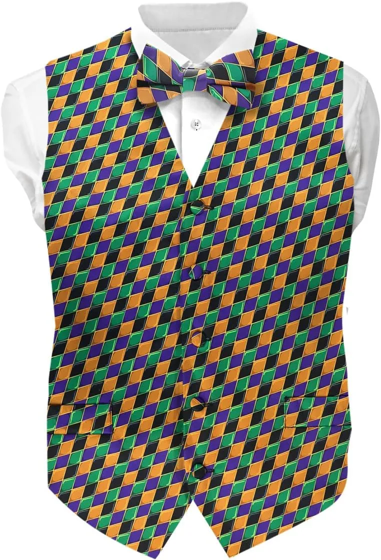 Premium Celebration Suit Vest for Men 2PC Set - Vest & Bow Tie