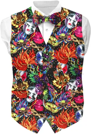 Premium Celebration Suit Vest for Men 2PC Set - Vest & Bow Tie