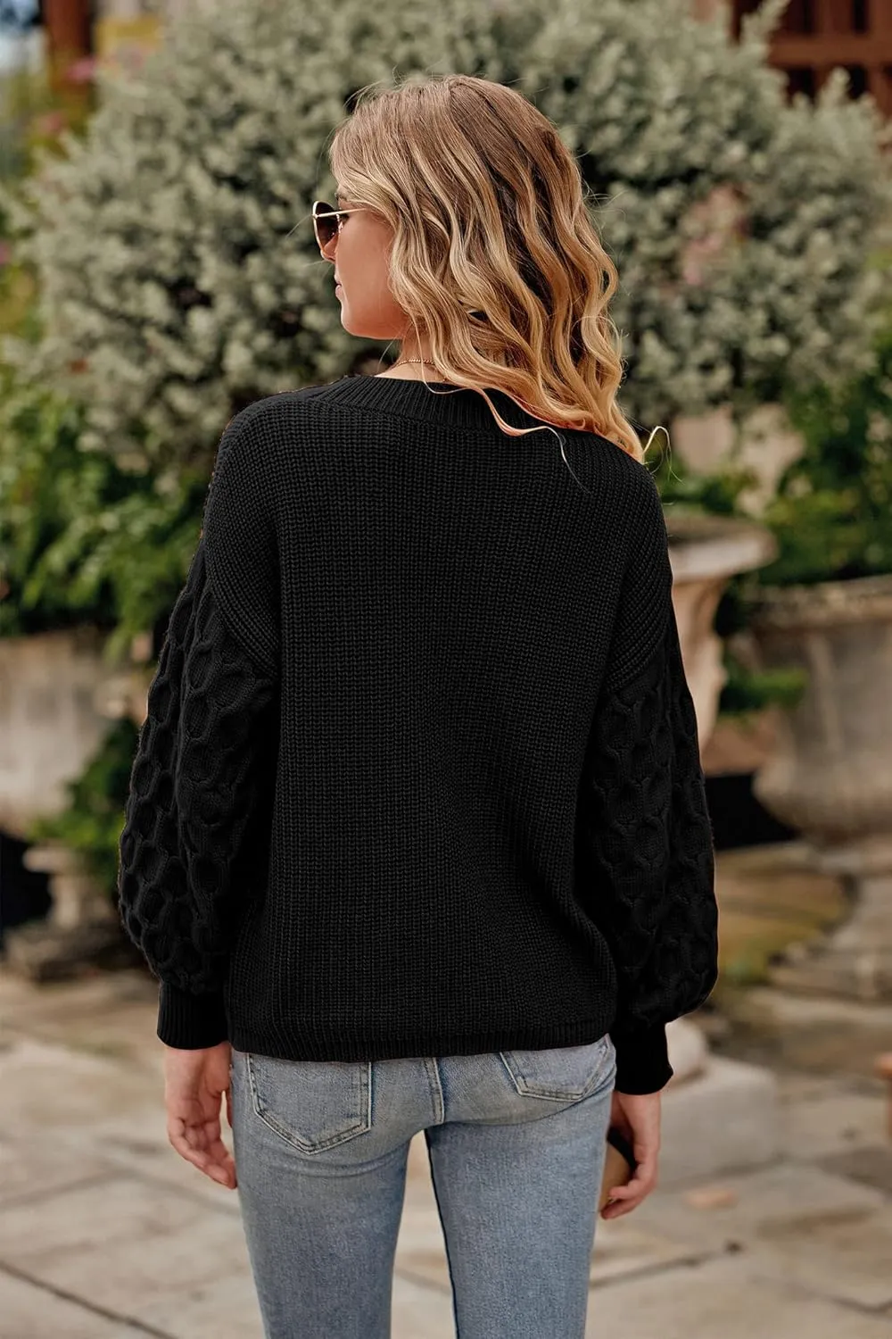 PRETTYGARDEN Women's 2025 Winter Pullover Sweater Casual Long Sleeve Crewneck Loose Chunky Knit Jumper Tops Blouse