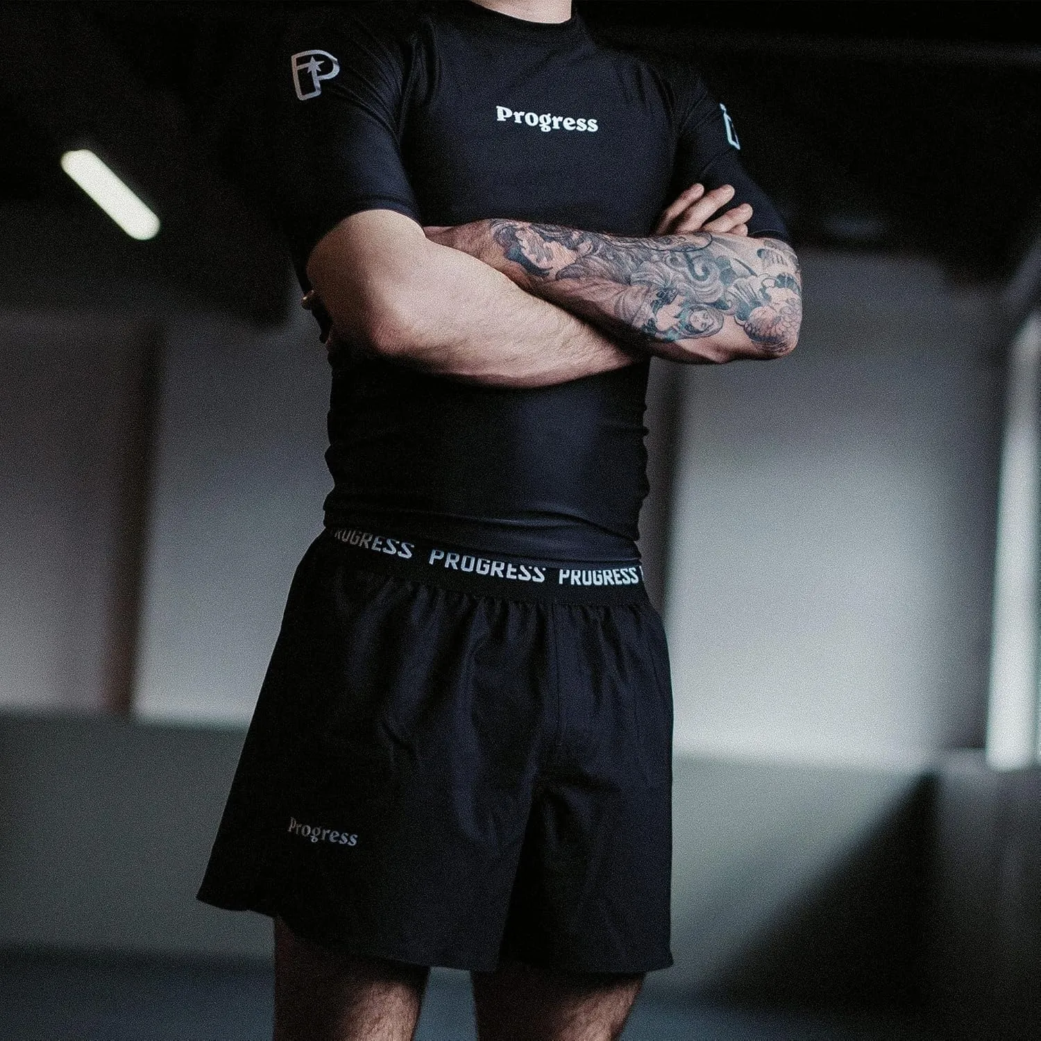 Progress Jiu Jitsu Academy BJJ Board Shorts | Comfortable & Durable Mens Brazilian Jiu Jitsu Gym Shorts